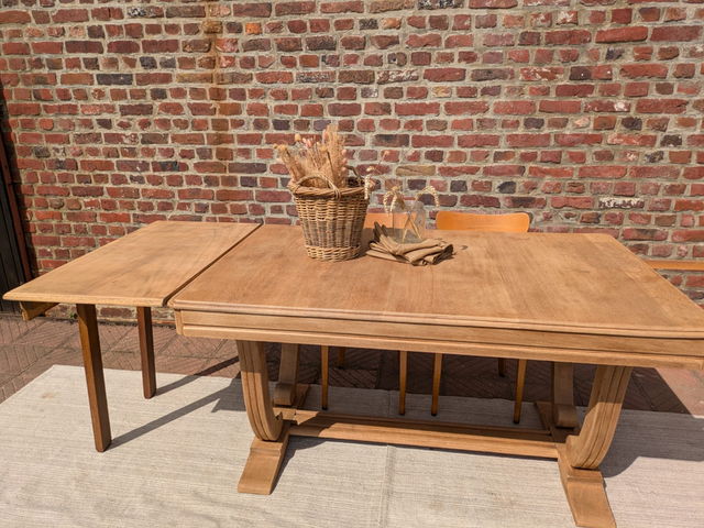 Table art déco en chêne