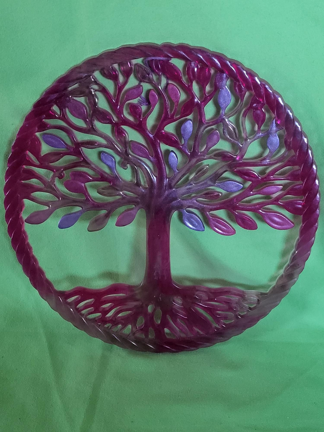 Arbre de vie rose violet