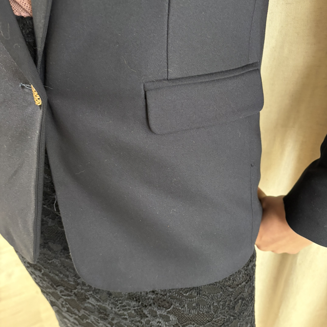 Blazer marine cintré Morgan