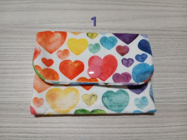 Porte-cartes anti-ondes cœur velours