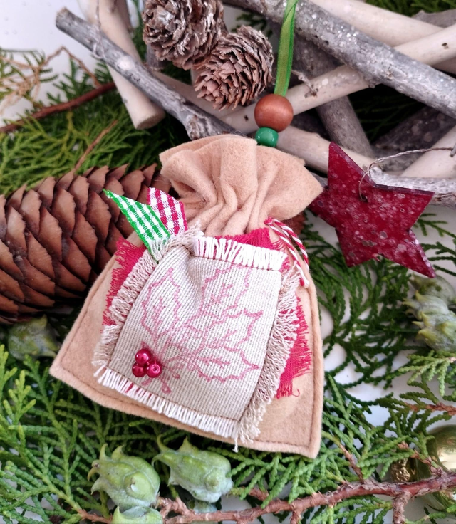 Décoration de Noël Feutrine - Mini hotte