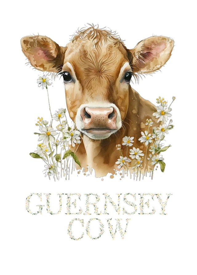 004 - NOTEPAD A6 - GUERNSEY COW