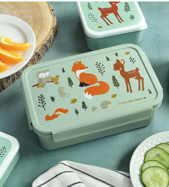 A little lovely company - Porta Pranzo Bento - Amici della Foresta - Scomparti Estraibili