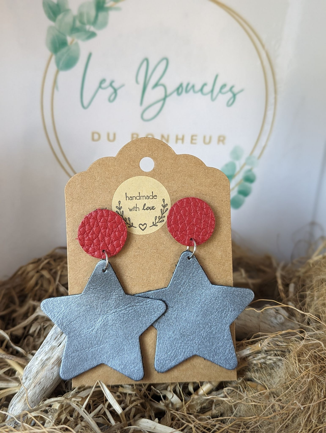 Boucles d&#039;oreilles Star s020