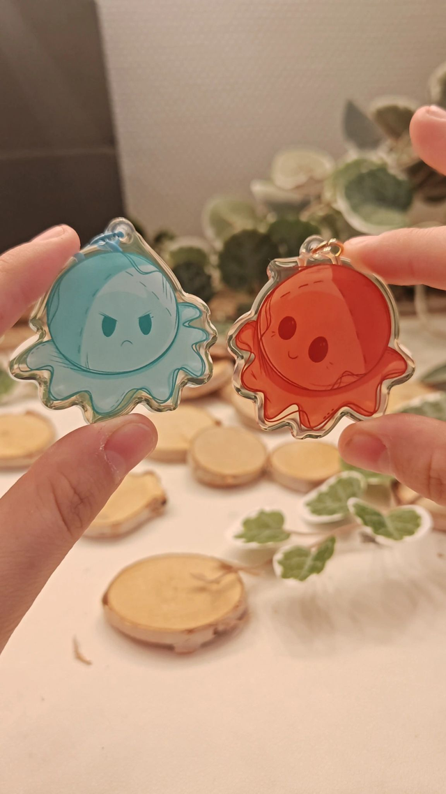 Matching Octopus - Keychain