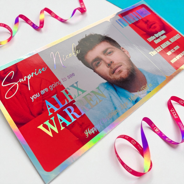 Alex Warren  Concert gift ticket / card 