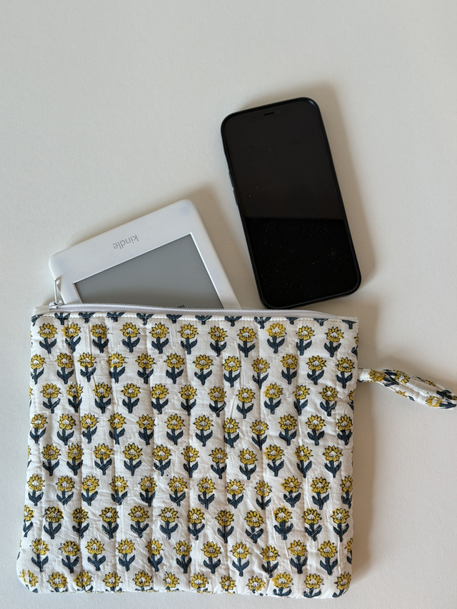 Quilted Flat Pouch - Large