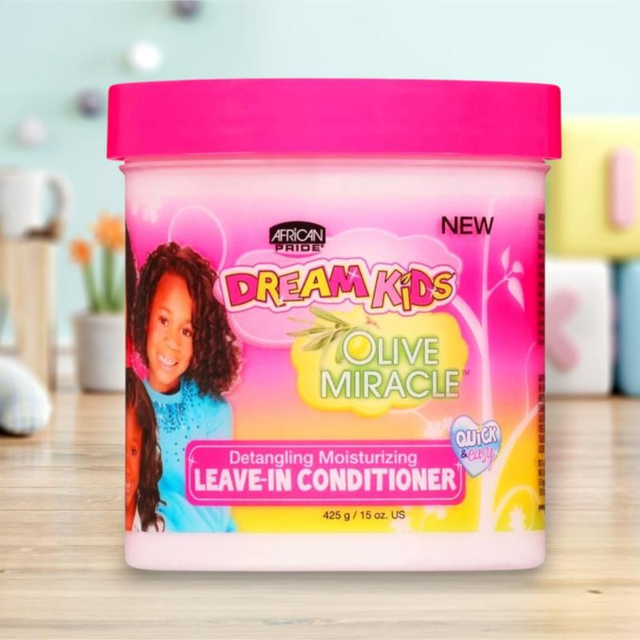 African Pride Dream Kids Olive Miracle Detangling Leave-In Conditioner – 425g | Haircare