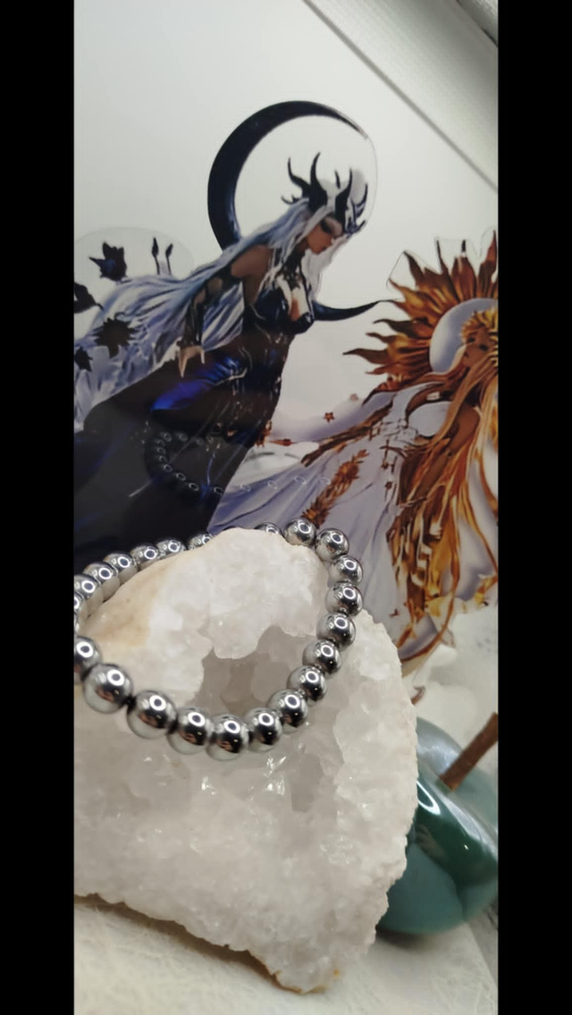 Bracelet en Hématite Argentée – Collection Minimal Touch