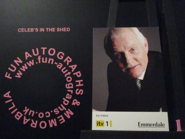 Chris Chittle (Eric Pollard) Original Emmerdale Yellow &amp; Black Itv Logo Cast Card (1)(SEE PIC)