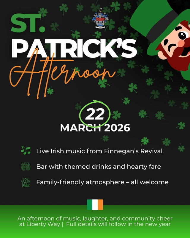 St Patrick’s Afternoon - 22nd March 2026