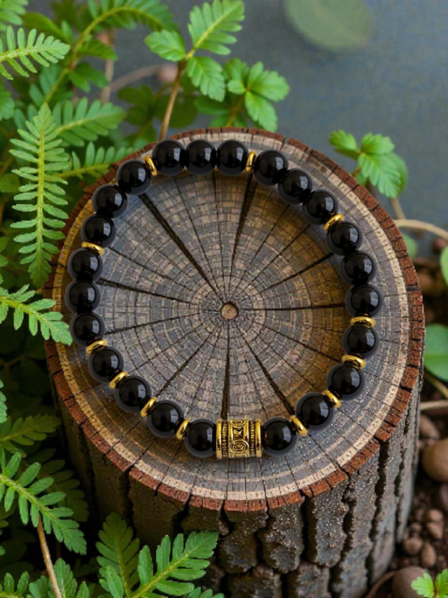 Bracelet Onyx - Ancrage & Maîtrise