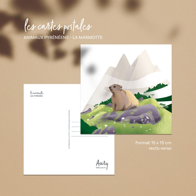 Carte Postale Animaux Pyrénéens