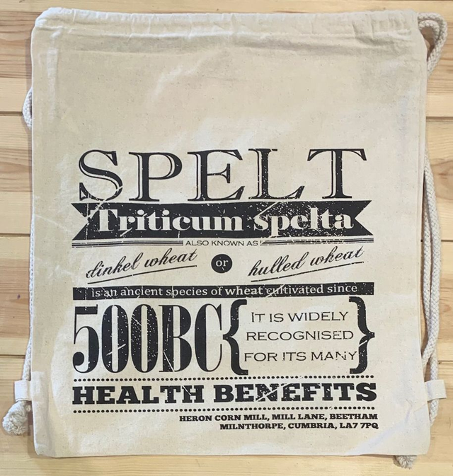 Spelt Drawstring Bread Bag