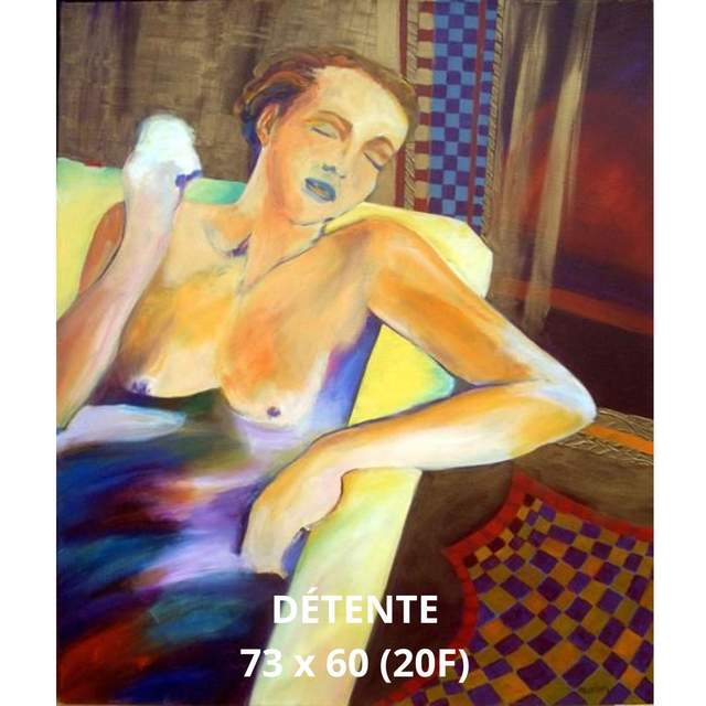 DÉTENTE - 73 x 60 (20F) - Acrylique sur toile
