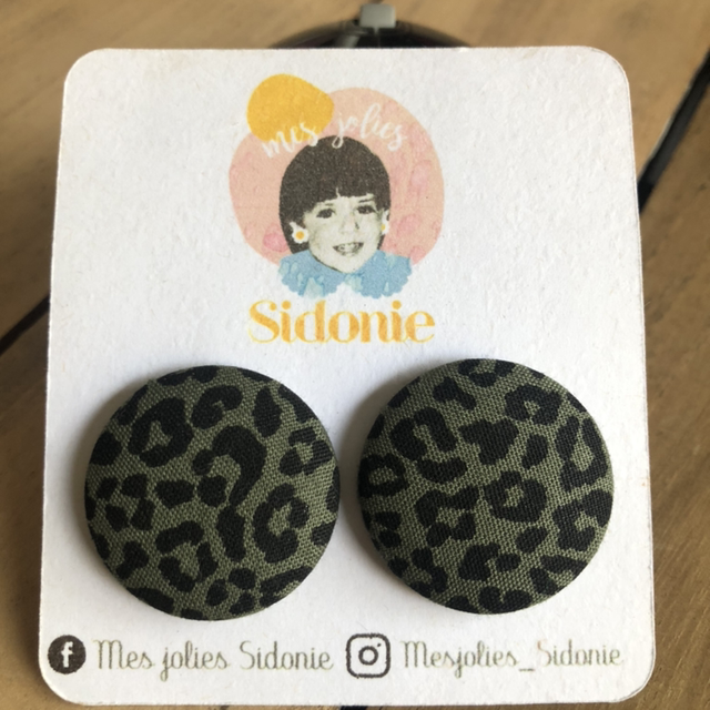 Sidonie léopard kaki (tige)