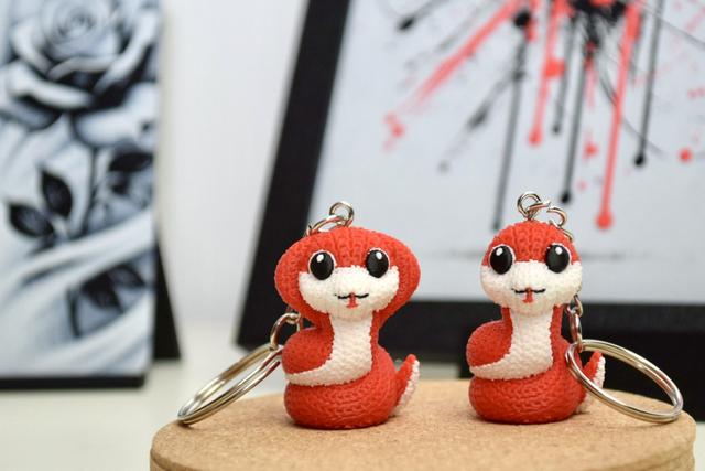 Porte-clés Duo Serpents amoureux