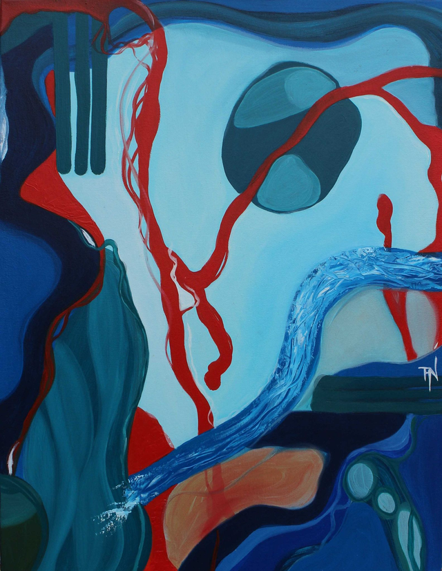 Huile sur toile | ORGANIC WAVE