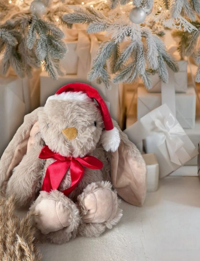 Lapin Noël tout doux à personnaliser