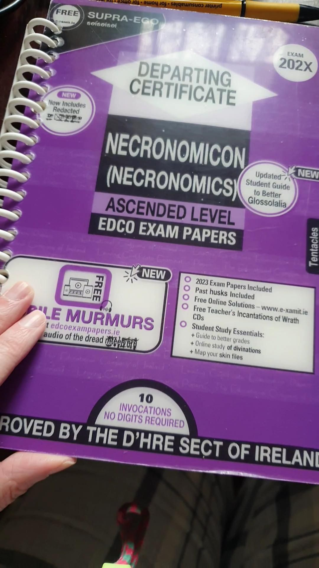 Exam Papers for Necronomics Notebook 