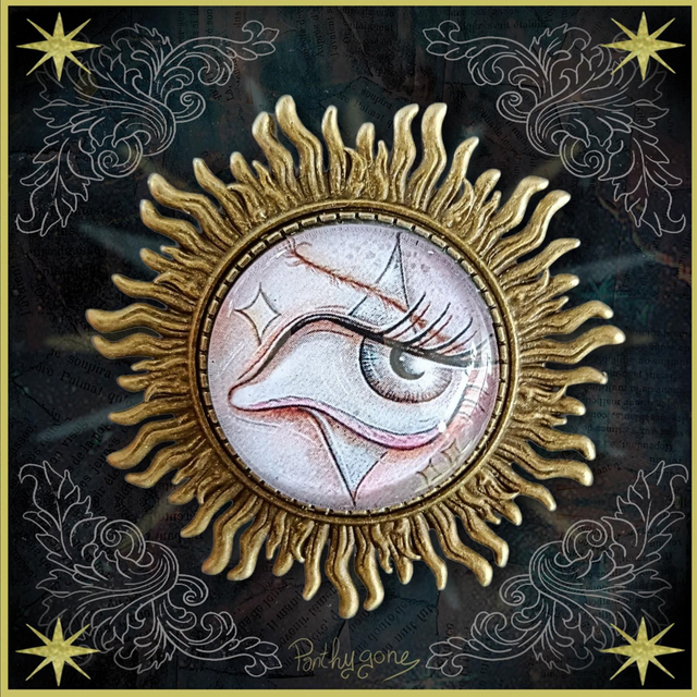 Œil circus soleil - Broche