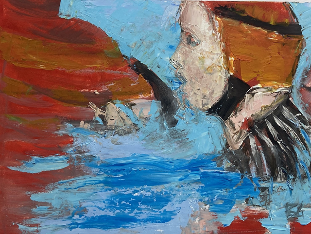 ART OIL ON PAPER - NAGEUSE 