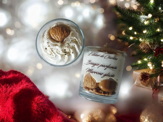 Bougie marrons glacés 