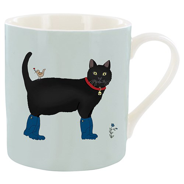 Homeware Emma Lawrence Mug Cat with Wellies