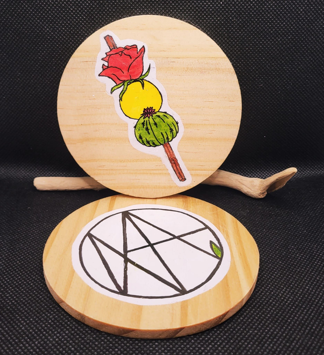 Dessous de verre en bois &quot;Dangflo&quot;