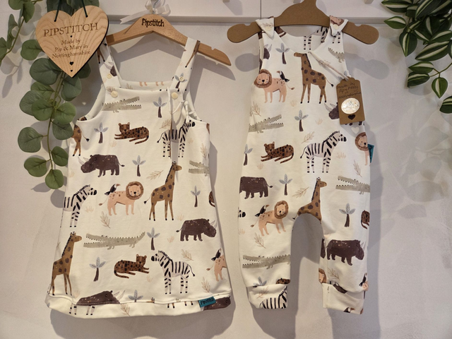 Romper cream Safari