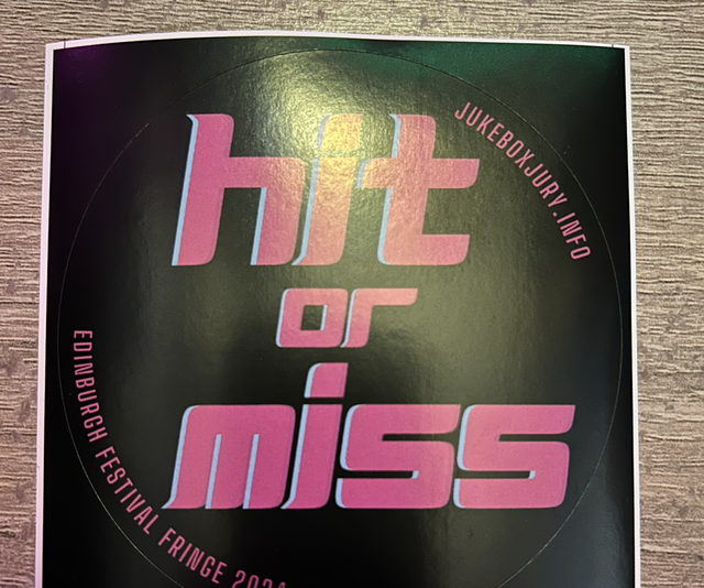 HIT or MISS sticker
