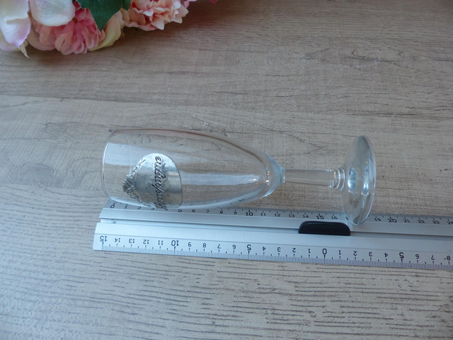 Paire de flûtes à champagne vintage Verres français gravés champagne - Cadeau romantique pour couple, fête anniversaire diner en amoureux