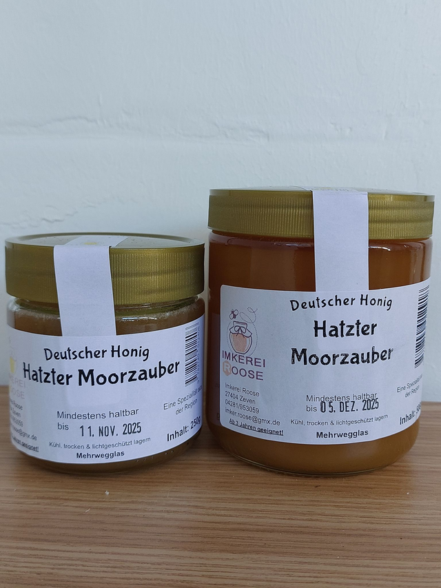Honig  500g Hatzter Moorzauber