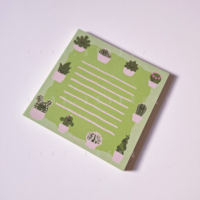 Original Art | "Silly Little Plant Friends" Notepad