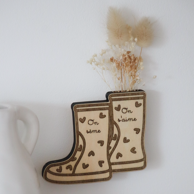 Magnet bottes fleuries 