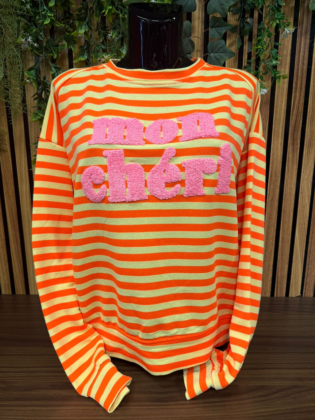 Sweater mon chéri - oranje/geel