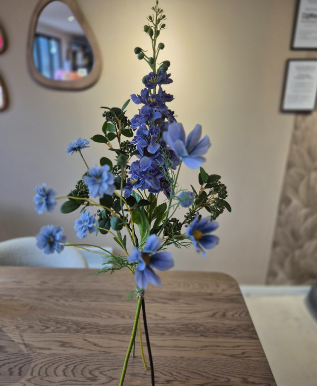 Kunstboeket Beauty Blue