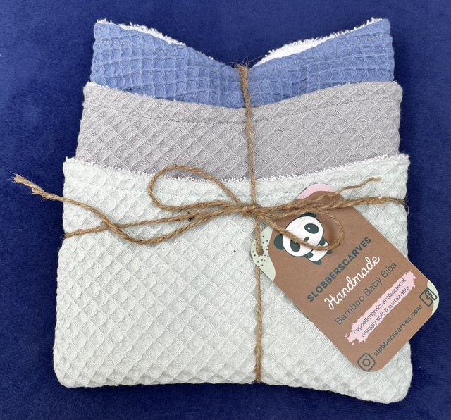 Three Pack Classic Style Bamboo Bibs 