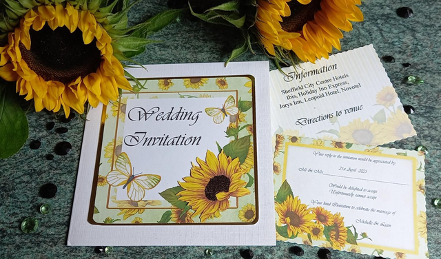 Sunflower Wedding Stationery 