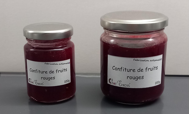 Confiture de fruits rouges