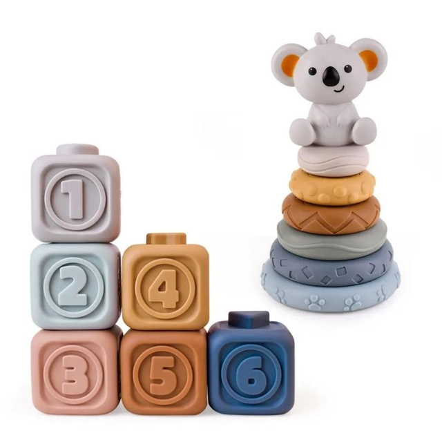 Juego de silicona para bebé +6 meses