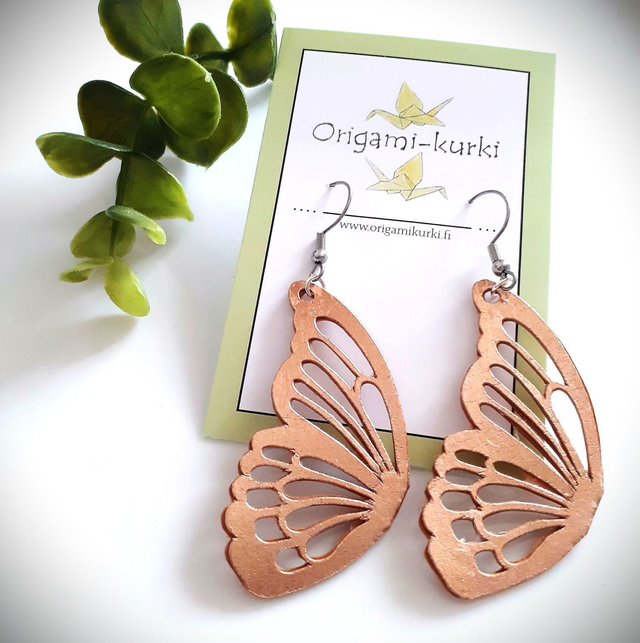 Perhosen siipi, roikkuva (ruusukulta). 