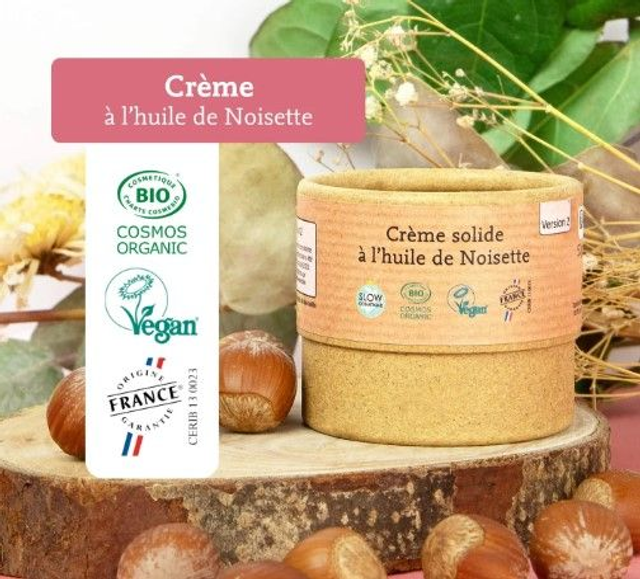 Crème solide à l'huile de noisette " Comme Avant" 