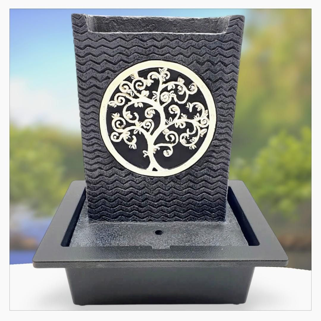 "Arbre de vie rond" - Fontaine en résine 29 cm