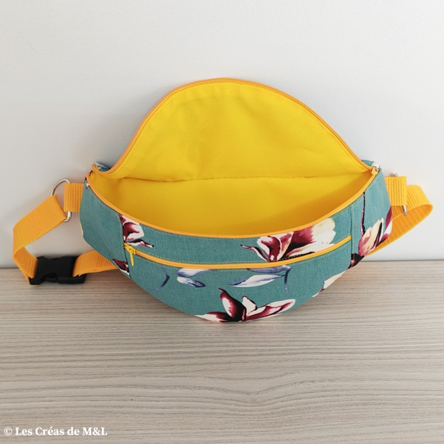 Sac banane Floral & Jaune