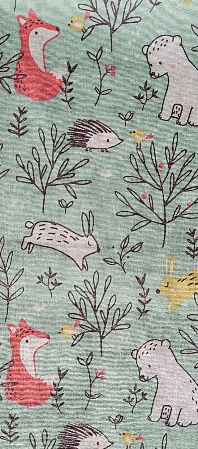 Marque-page 060 : Ours, renard, hérisson, oiseau