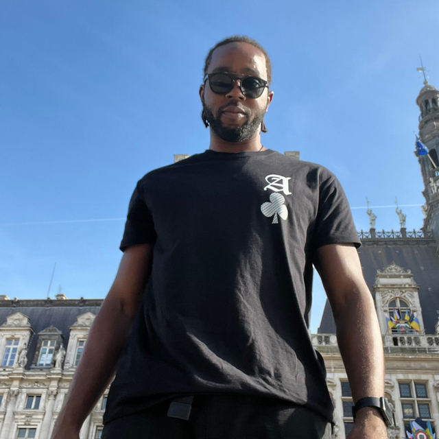 TSHIRT NOIR L'AS DE TREFLE