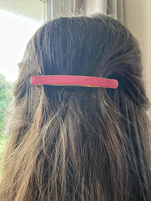 Barrette en Papier Japonais - Élégance et Lumière 