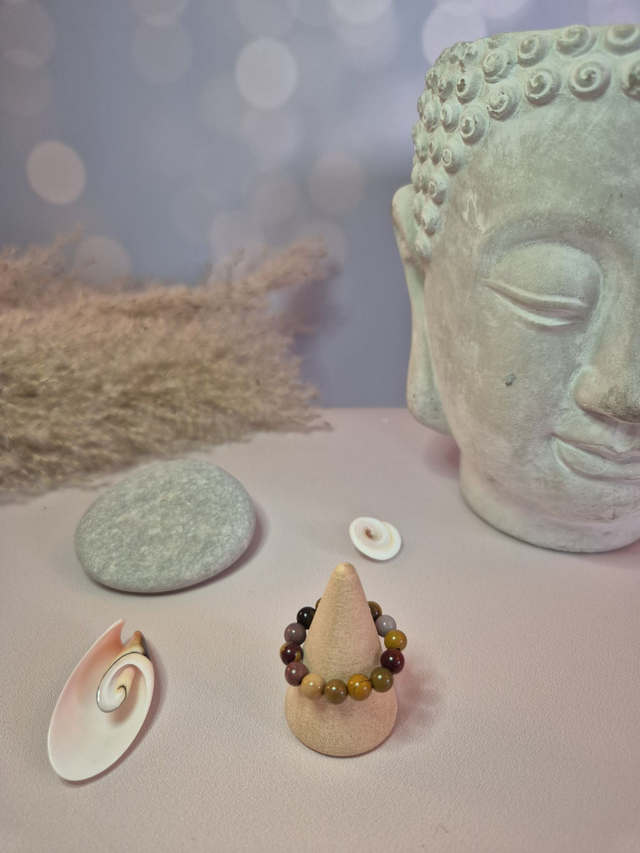 Bague ESSENTIA – Jaspe Mokaite naturel (Australie)