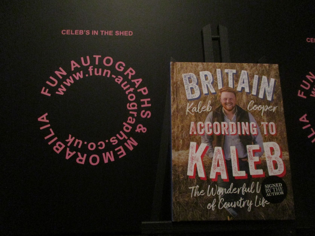 Kaleb Cooper 'Britain According To Kaleb' Authentic Autographed Hardback Book 